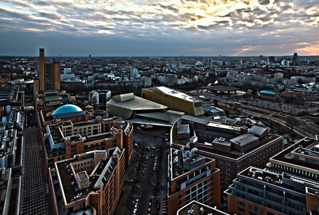 Sicht vom Panoramapunkt am Potsdamer Platz (HDR)