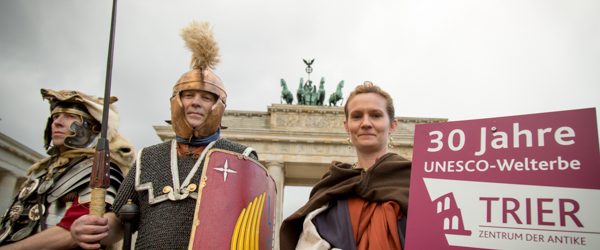 Fotoshooting in Berlin anläßlich des Jubiläums 30 Jahre UNESCO Welterbe TRIER.  